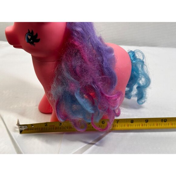 Vtg Gi Go Pony Wonderland Large Unicorn Pink blue horn Rainbow Cutie Mark READ - Picture 9 of 14